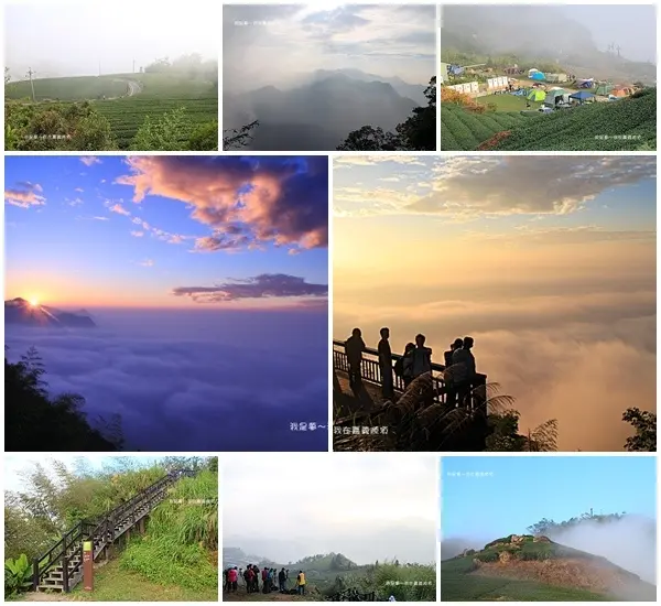『嘉義。隙頂二延平步道』～雲海雲瀑翻騰／夕陽晚霞精彩／茶園景緻夢幻