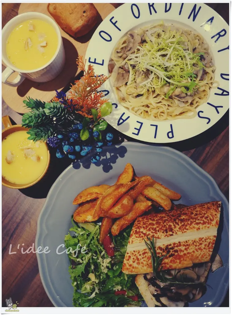◊ 充滿乾燥花的 Café＆Brunch 怎麼拍、怎麼好看 ➩ Lidée Café 樂點咖啡 板橋車站 光正街 板橋 Brunch