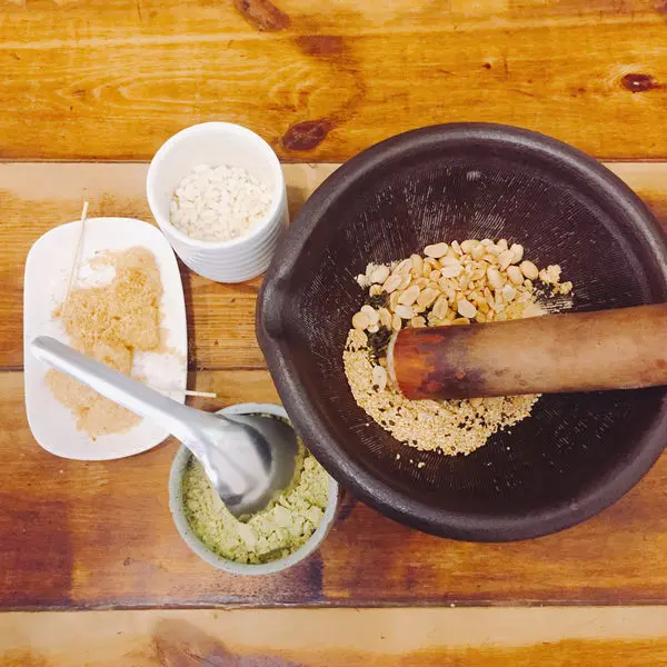 【新竹北埔】三十九號北埔擂茶 自己擂的茶自然甜香