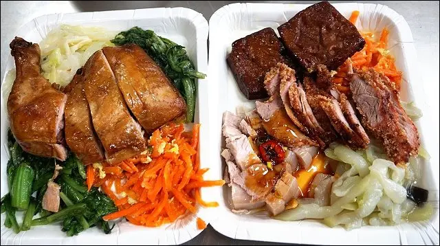  《捷運松山新店&中和新蘆線/古亭站美食/小姑食記》中午超排隊同安自助餐，招牌紅燒肉熱門點單，五花肉也很優！