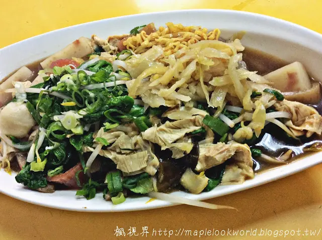 尚珍滷味料理｜台中北屯｜小吃攤｜會加很多酸菜跟九層塔的滷味店 100元可以吃到撐
