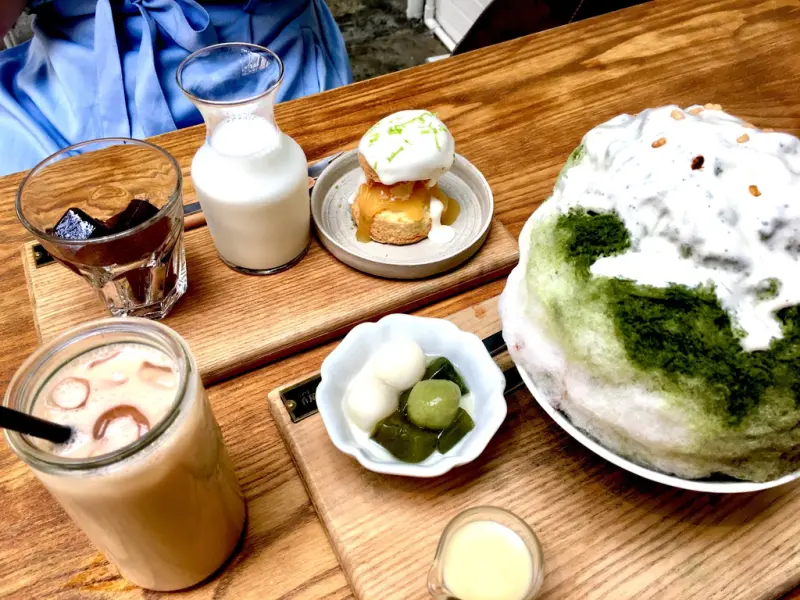 [台中] 冰田ガリガリ 咖啡磚拿鐵 抹茶紅豆剉冰