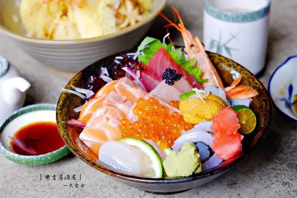 [東區美食] 樂吉居酒屋-多達十種食材以上的天丼，太澎派了！還有握壽司、炸物、壽喜燒等料理！(附完整菜單MENU) 東區居酒屋/延吉街美食/台北居酒屋推薦/忠孝敦化站美食