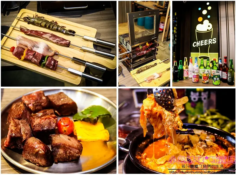 【忠孝敦化美食】☼革命家-韓式鐵箱燒烤☼無油煙烤出漂亮又美味的串燒，韓式小菜吃到飽，選擇多樣化的韓式料理！♥♥