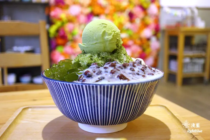 宜蘭羅東美食：淺藍 × 小島日和～熱門打卡花牆，豪華宇治金時抹茶刨冰