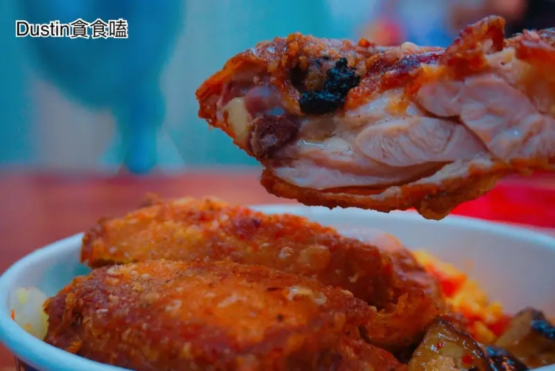 車站腿庫飯__$75元雞腿飯！內用免費加飯*完整菜單MENU* │在地人便當推薦 / 可任選四道配菜『永和 ‧ 四號公園』