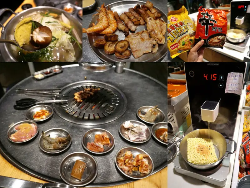 ★嘉義東區★【五花肉KR韓國烤肉】不用飛韓國就能吃到首爾烤肉/火烤兩吃嘉義吃到飽/韓國煮麵機。