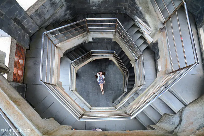 【宜蘭頭城│景點】宜蘭IG新卡打地點，八角型堆疊出IG美照，暸望塔遠瞰龜山島。頭城濱海森林公園