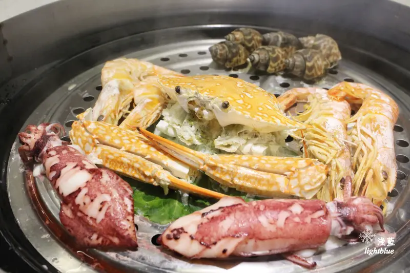 [ 景安站美食 ] 淺藍 × 蒸霸天下中和景平店～中和蒸氣海鮮，新鮮海產原味最青