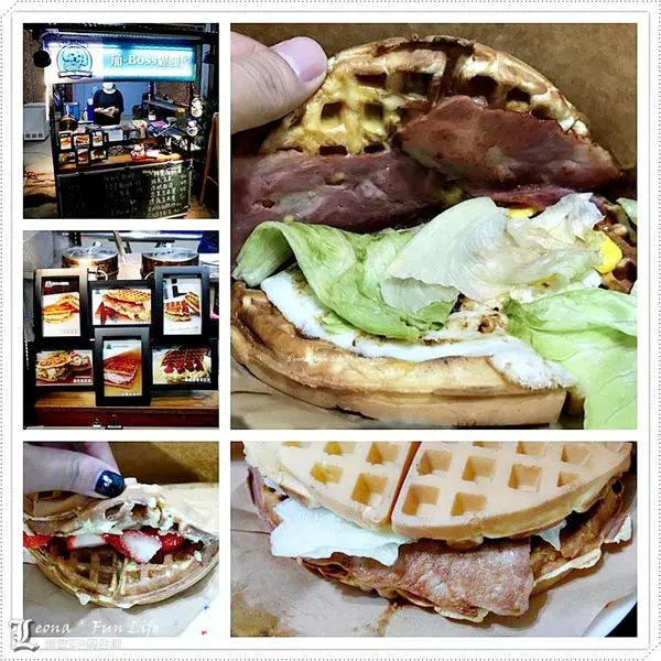 【台中 北區】茄-Boss鬆餅屋 。黑胡椒雙豬排肉肉份量多、草莓卡士達甜蜜下午茶首選，鹹甜口味都美味