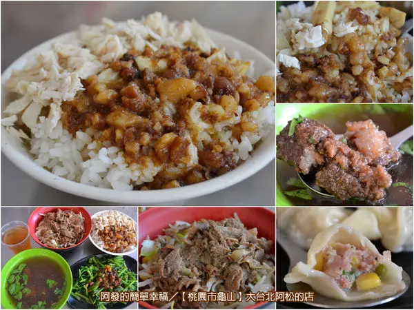 ﹝桃園市龜山食記﹞大台北阿松的店　銘傳大學周邊美食，一碗雞絲魯肉雙拼飯3種吃法　／銅板美食／校園美食／雞魯飯／庶民美食／桃園美食