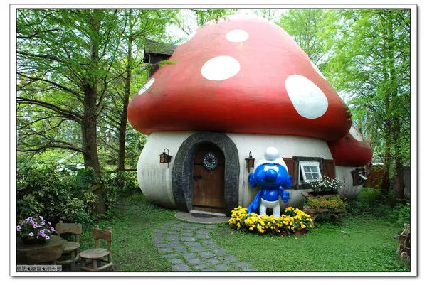 ☆花蓮 花見幸福蘑菇屋，推薦此生必住童話屋，結婚四周年花好果圓甜蜜蜜