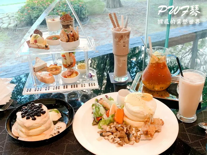 【台中美食】台中鋼琴餐廳-PWF 琴•森林主題餐廳！琴森林主題餐廳早午餐CP值高、鋼琴造型雙人下午茶組好吃又好拍！有免費停車場！台中IG打卡美食、台中網美餐廳！(近逢甲夜市、逢甲美食、逢甲餐廳) @猴