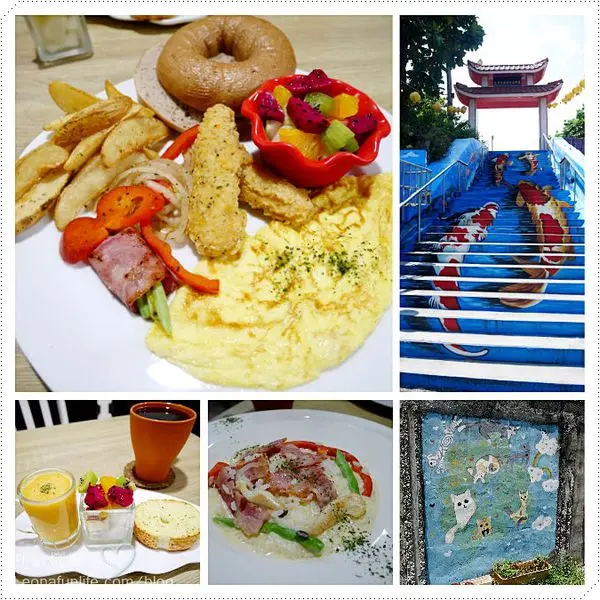  【花蓮 景點】北濱喵老大咖啡。安靜巷弄裡的萌貓相陪享老宅美食，飯後還可以探訪福天宮鯉魚彩繪階梯