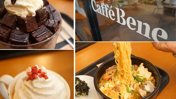 【台南甜點】Caffe Bene 咖啡伴  海安藝文門市｜韓國來的網美甜點店～｜把握機會！限定優惠開跑中｜少女心大噴發的草莓餐點