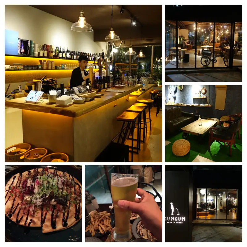 【台北包場餐廳口袋名單】101世貿捷運站，Gumgum Beer & Wings 餐酒館，有餐有酒很愜意，下班小酌/聚餐派對