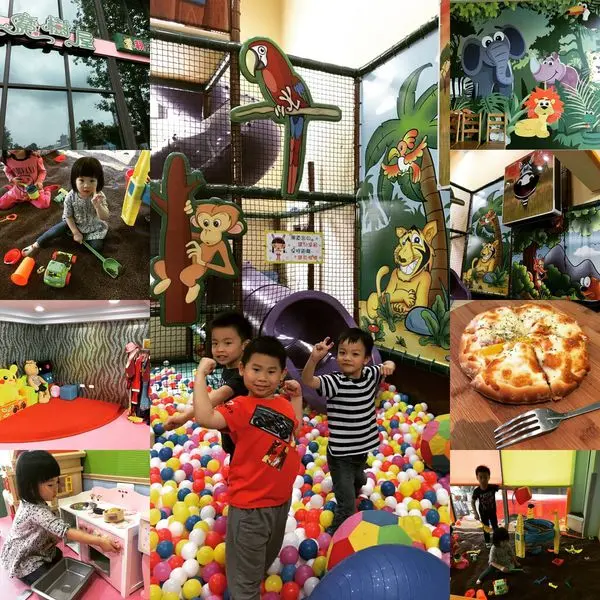 【親子餐廳】「嘉義東區．魔樹屋親子餐廳(動靜態遊戲區/球池/溜滑梯/決明子沙池/角色扮演)」