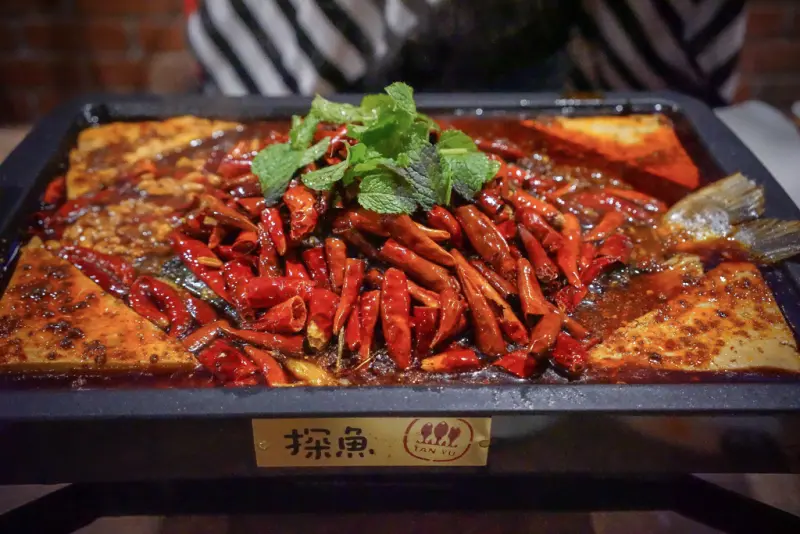 『探魚X魔王佩』台中市南屯區 聽說在大陸一天翻桌高達16次的夯店 插旗台灣 18種烤魚料理 辣麻香爽  台中公益路二段美食『內文有店家資料菜單』