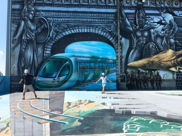 【詩舒曼蠶絲文化園區時空之城】2018高雄超夯熱門打卡景點/全台最大3D地景壁景藝術/來趟奇幻穿越之旅