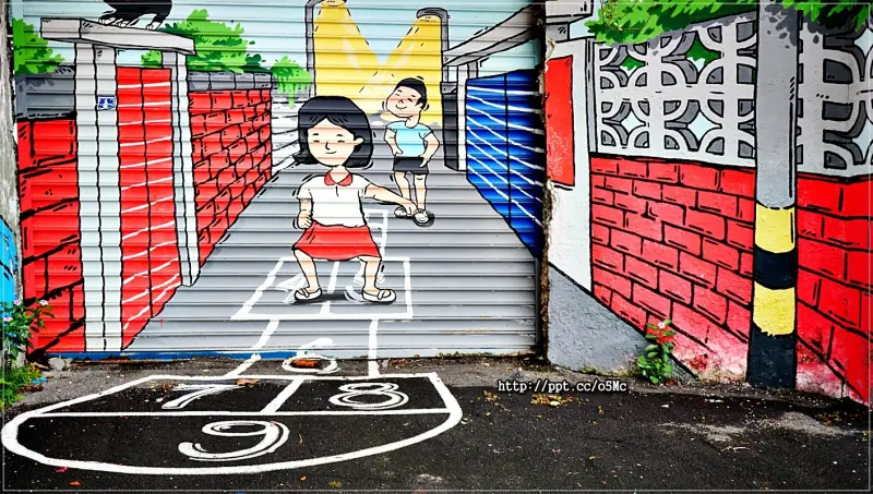 【莒光四村】免門票入場～將眷改土地上老樹、頹牆全部保留，彩繪上濃濃眷村藝術景緻，偶像劇沒有名字的甜點店的拍攝地