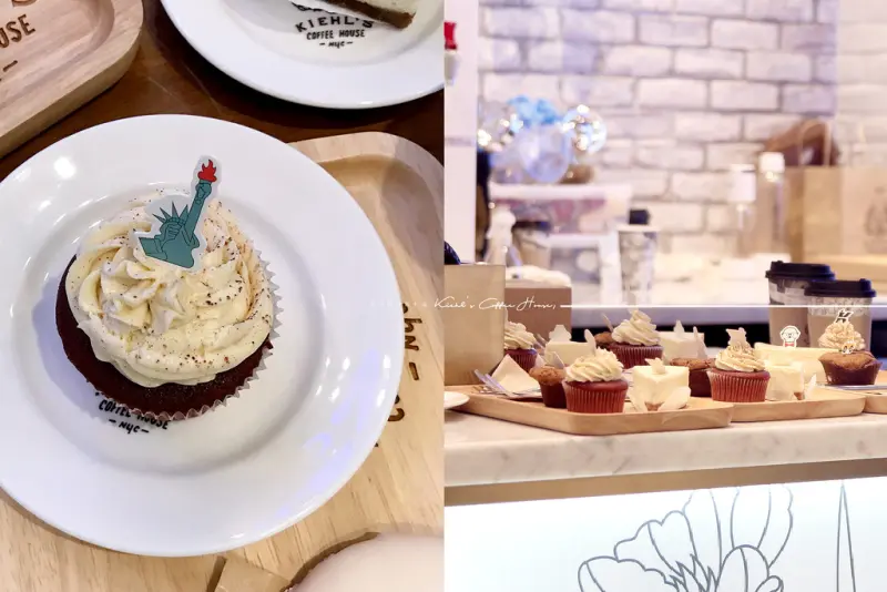 台北 Kiehls Coffee House，濃濃紐約風格金盞花拿鐵甜點，再次重溫品牌最初的暖心精神。信義區甜點/新光三越A11/市政府咖啡【男子的日常生活】