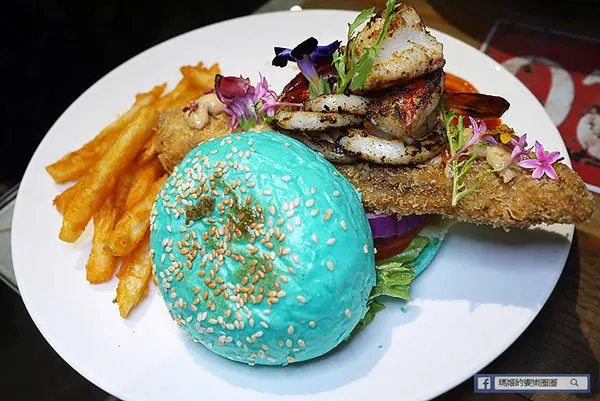 大安美式餐廳【黑熊愛跳舞】美翻藍色海洋傳說全系列料理/六張犂美式餐廳/餐酒館