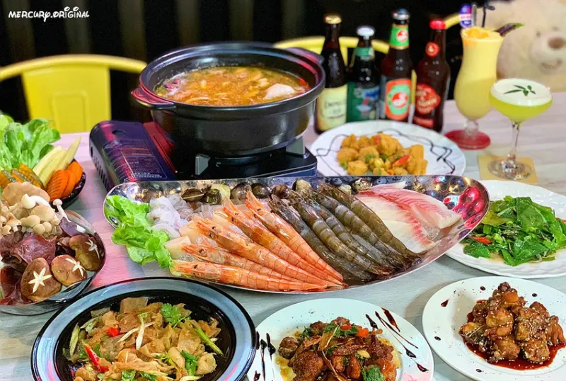 熊吧餐酒舖｜台中朝馬時尚台菜鍋物餐酒館，全雞料理私房手路菜搭配微醺調酒，連外國人都愛的深夜美食