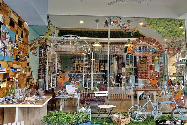 台中美食|栗子窩Leeds Cafe濃濃英倫風，想和花栗鼠一起喝咖啡嗎?快來~激推英式雙層姊今天不減肥套餐 台中西屯 早午餐 完整菜單 手作輕食 