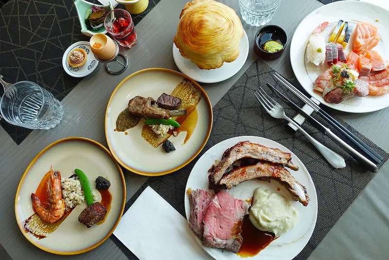 (胖樺食記)我心目中第一名吃到飽「INPARADISE 饗饗」/信義微風46樓台北必吃美食攻略/頂級食材一流服務滿分景觀/媲美高級西餐廳/Buffet尾牙跨年婚宴約會聚餐