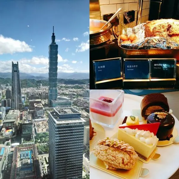 台北高級吃到飽餐廳[饗饗] inparadise。46樓高空美景遠眺101。美食+美景大飽饗福