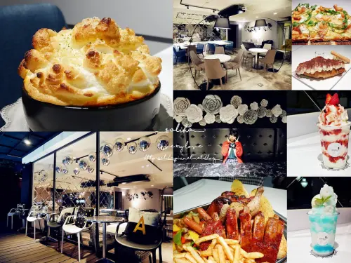 *台北東區約會餐廳推薦*a la mode Table~超療癒雲朵燉飯+藍天白雲冰沙,大份量美食,國父紀念館站