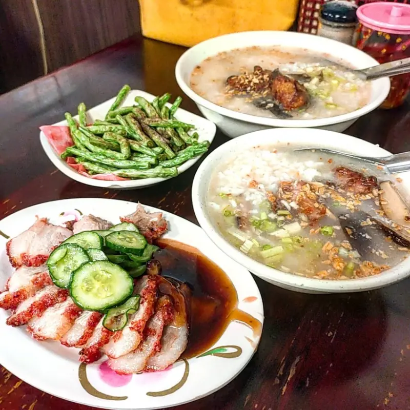 New Taipei, Taiwan #香菇肉粥 #板新站美食 #板橋美食 #樹懶吃新北 