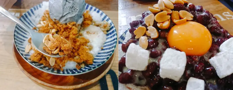 【桃園中壢】有食候‧紅豆 令人想大喊Fuck的生蛋冰 超好吃肉鬆冰 鹹食冰品一次滿足