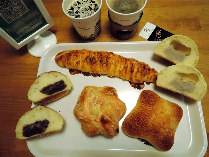 松江南京 派菲烘焙 台式經典麵包/水果丹麥/日式紅豆 華爾滋芋頭人氣 冰沙買一送一~