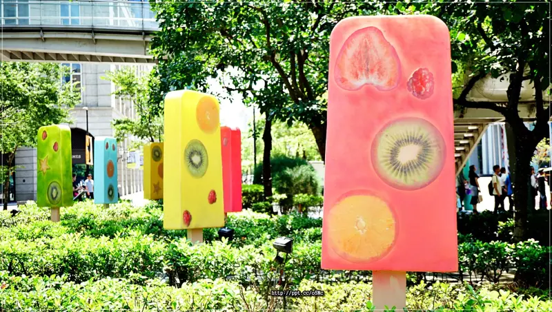 【夏日冰果事】IG熱門打卡景點～新光三越公共空間，超繽紛水果冰棒，怎麼拍都美麗，有如初戀般的滋味(活動6/5~8/31止)