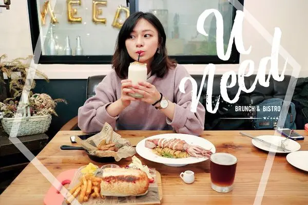 捷運頂溪站 χ U NEED brunch&bistro▕ 夯遍各大美食平台的永和早午餐 / 霸王魷魚義大利麵 / 炙燒牛橫膈 / 燻鴨胸帕瑪森軟法