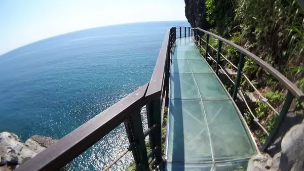 【豐濱天空步道/親不知子海上古道】2018花蓮新景點/全台唯一海上天空步道/挑戰懸崖邊驚險天空步道