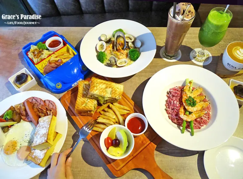 【中壢咖啡廳】BUNA CAFE 布納咖啡館-中壢店：美味無國界料理與精品咖啡、飲品，空間寬敞適合聚餐