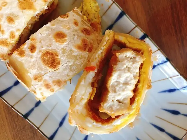 。新竹食記。吐司先生。泰式豆腐蛋餅好特別！