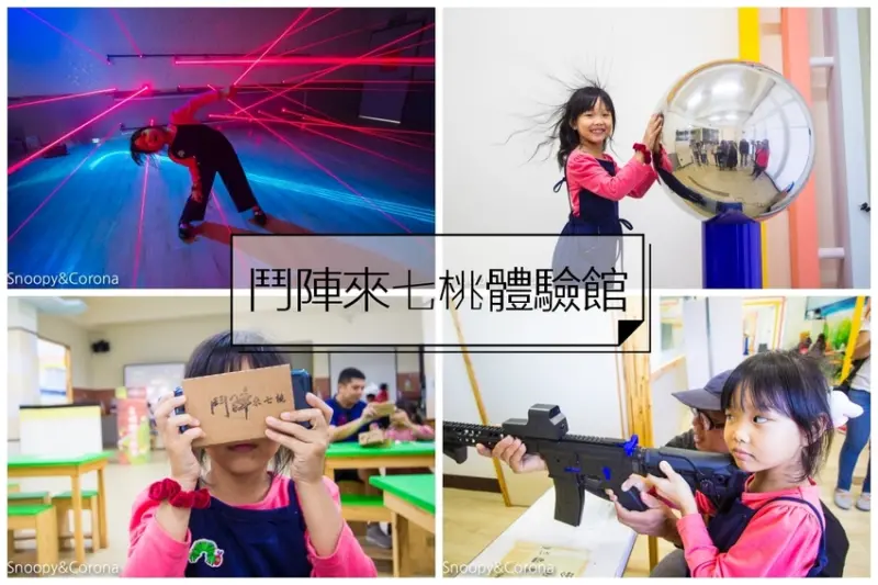 【宜蘭景點】五結親子景點｜鬥陣來七桃科技體驗館～AR、VR互動體驗，手機撈魚、雷射神偷、電頭毛做造型，雨天備案來這裡