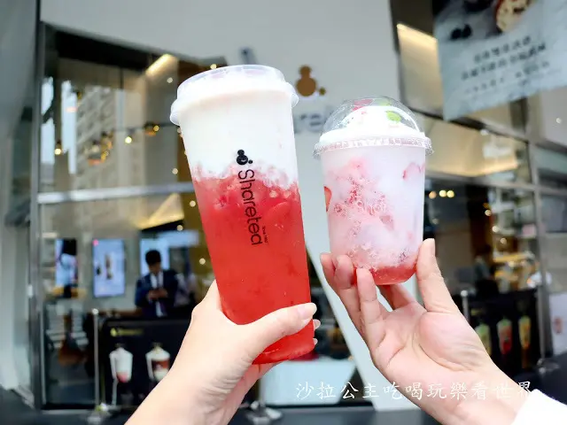 台北東區飲料/草莓季就是要草莓『Sharetea全球旗艦總店』踏雪尋莓/捷運忠孝敦化站