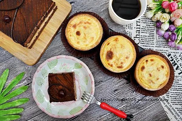 宅配美食【櫻桃爺爺】#沙哈蛋糕 #德式芒果乳酪塔 #72% 香醇巧克力 #下午茶 #甜點 #蛋糕