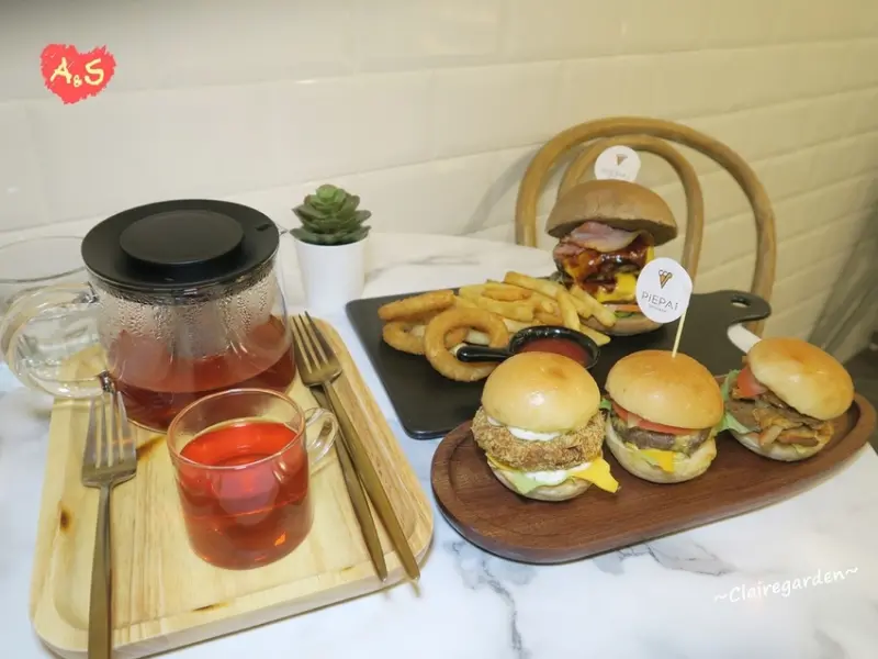 桃園 Piepai Cafe 桃園店~可愛迷你漢堡，超美粉嫩色系水果塔