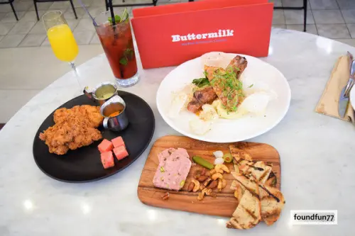 天然酪奶炸雞雙人套餐Buttermilk摩登美式餐廳/台北中山/台北中山意舍酒店/amba