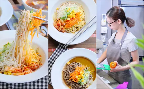 老三良麵 │台中：文青風鴛鴦涼麵細彈醬濃酸香開胃 咖哩涼麵爽辣濃郁推薦！有空調及wifi可以舒服用餐