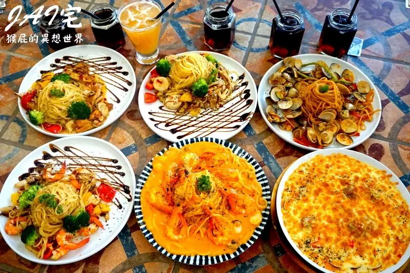 【台中美食】台中IG打卡美食-JAI宅！免費加飯加麵！餐廳超美超好拍！一中街網美集散地！台中好吃早午餐、台中好吃義大利麵！一中街美食餐廳！台中包廂餐廳！內有JAI宅餐廳菜單！ @猴屁的異想世界