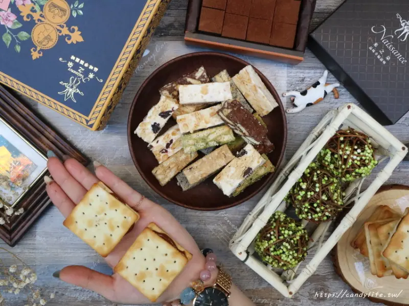 米之朵甜點房│這不是牛軋糖，居然是網路大爆單的酥糖！糖量減半，口味超多，顛覆你想像的口感～