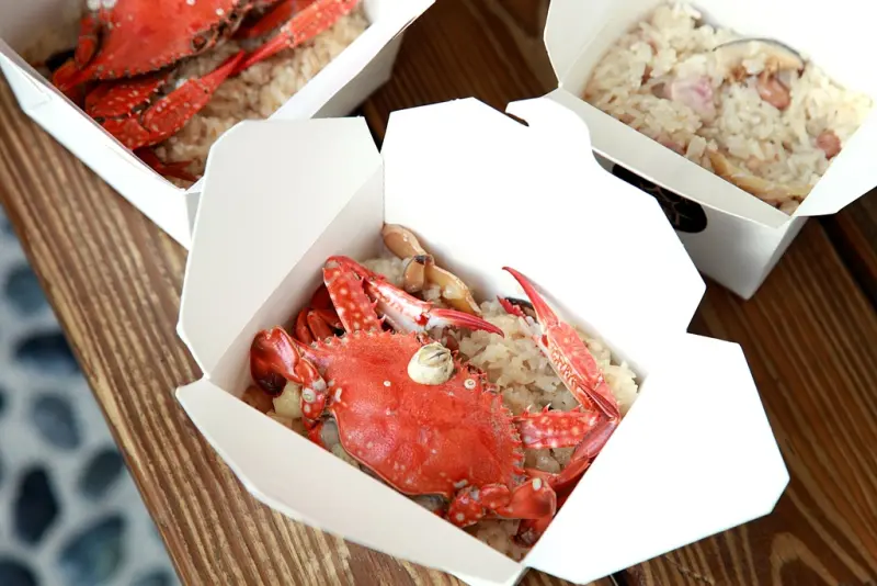 台南美食-芯芯要去【南人味】~季節限定螃蟹麻油米糕