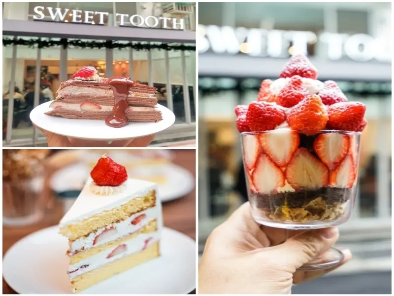 跳躍的宅男 - [信義區甜點推薦]sweet tooth- 豪華草莓杯每日限量12杯 滋味十足可不只草莓  千層蛋糕更是值得吃  國父紀念館捷運甜點 甜牙齒 東區下午茶推薦