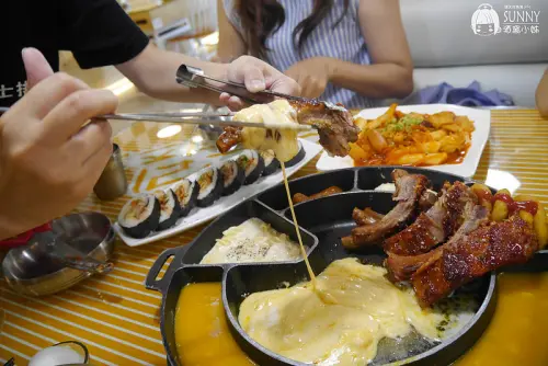 嘉義x韓式料理｜學"歐逆"吃會牽絲的史丹利芝士排骨(平價,寬敞,舒適)